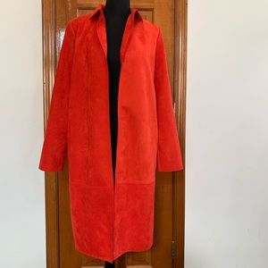 Zara Red Suede Duster